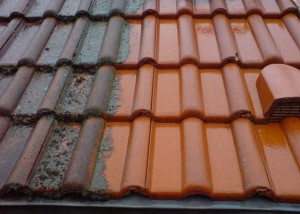 Lavaggio tegole tetto