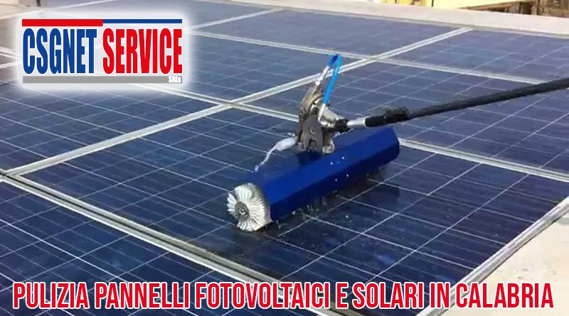 Lavaggio pannelli fotovoltaici e solari